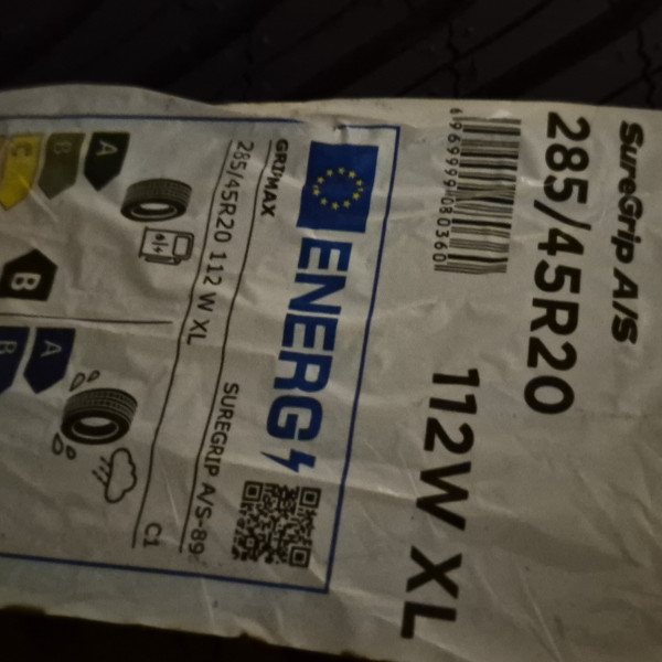 
            285/45-20 Eurogrip Gripmax
    

                        112
        
                    W
        
    
    4x4 SUV

