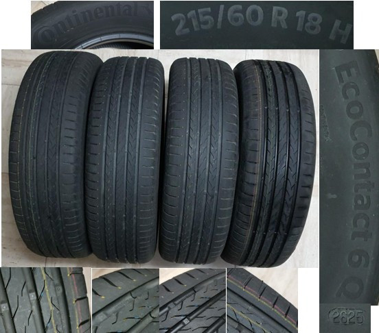 
            215/60R18 Continental EcoContact 6Q
    

                        98
        
                    H
        
    
    乗用車

