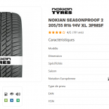 
            205/55R16 Nokian Nokian Seasonproof 2 205/55 R16 94V XL  3PMSF
    

                        94
        
                    V
        
    
    टूरिज़्म कार

